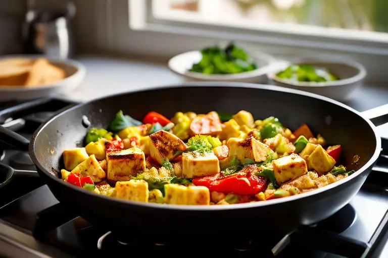 Easy tofu scramble recipe | Ayurvega